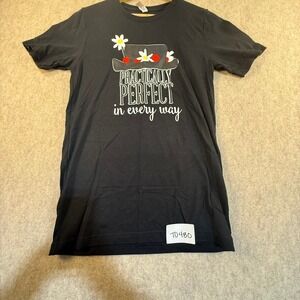 Bella Canvas Mary Poppins Practically Perfect Graphic T-Shirt Black Small Disney